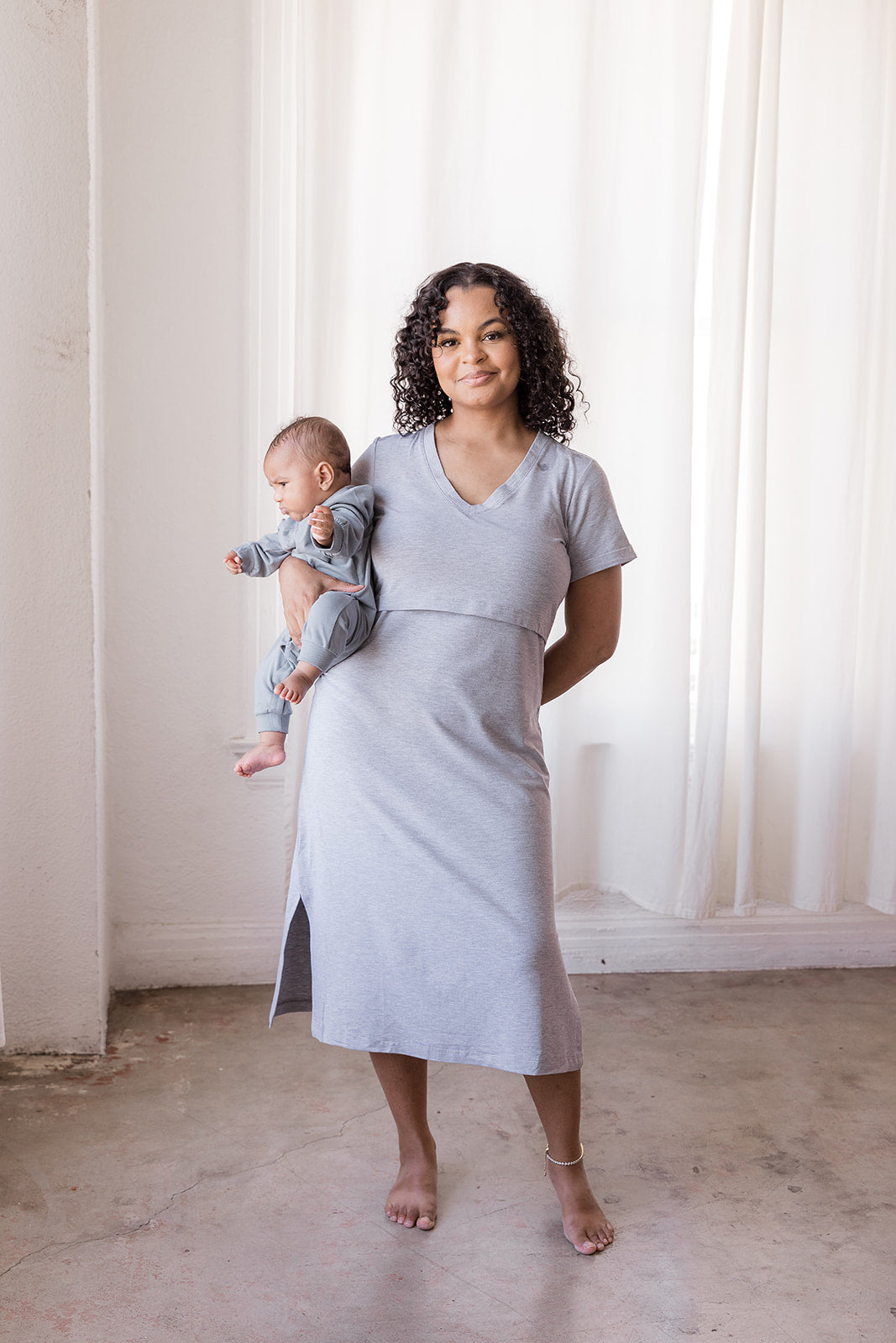 blue breastfeeding dress Denim Dome Breastfeeding Dress 22