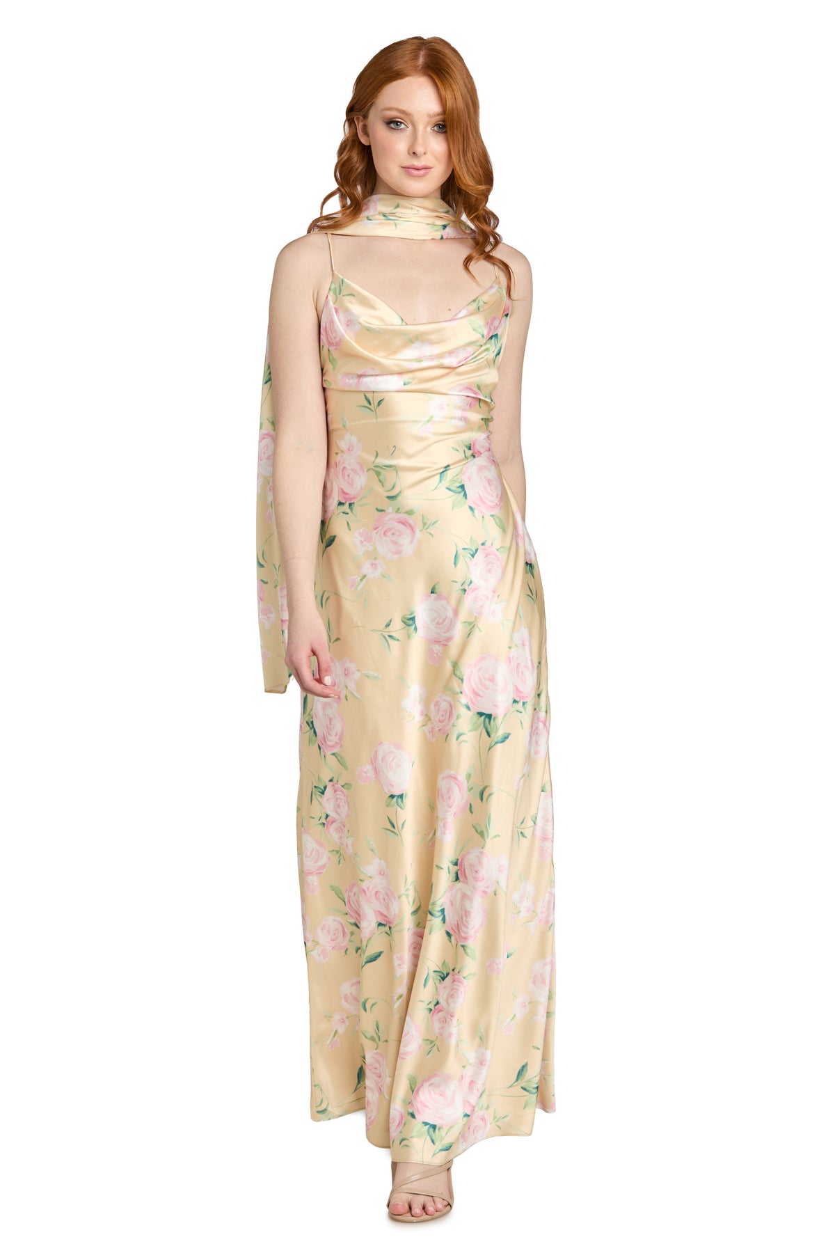 The Evangeline Floral Gown